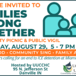 UUCCHC Invites Community to “Families Belong Together” Picnic and Peaceful Vigil